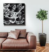 Soulful Soundwaves Wrapped Canvas